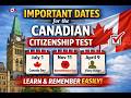 Important Dates &amp; Days from Discover Canada Explained | Canadian Citizenship Test 2026