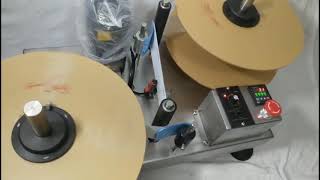 Roll to roll label counter sticker label uncoiling rewinding counting machine