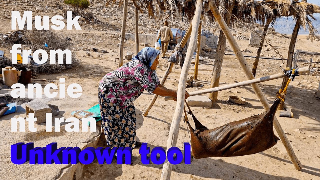 unknown device of ancient Iran Turning yogurt into butter and