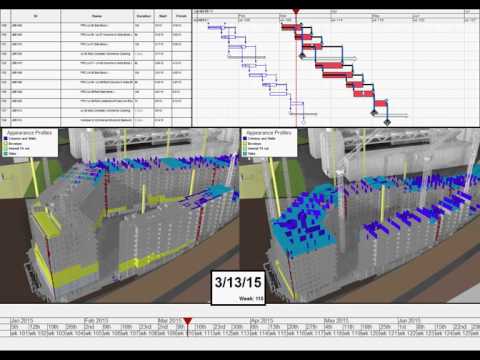 Construction Project Visual Progress Tracking in 4D - An Example