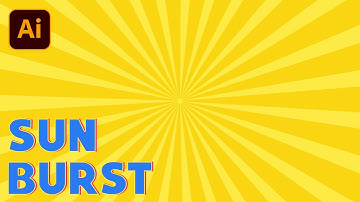 How to Create Sunburst in Adobe illustrator || Illustrator Tutorial