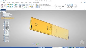 solid edge st9 phone design over view