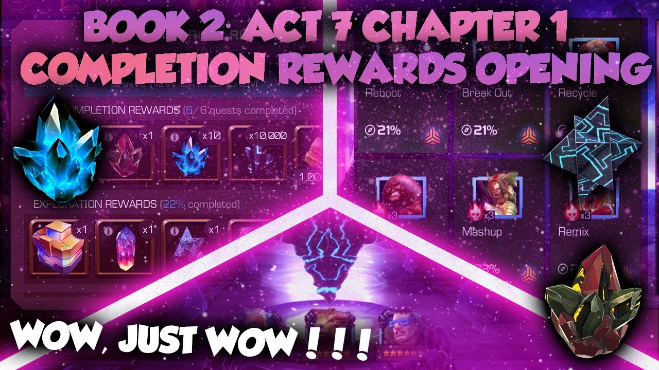 Book 2: Act 7 Chapter 1 Completion Rewards Opening | Marvel Contest of ...