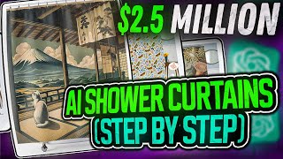 Create beautiful SHOWER CURTAINS - (anyone can repeat this process)