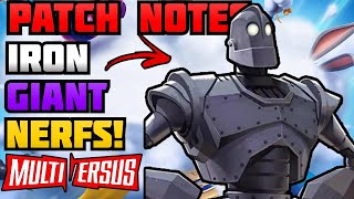 Multiversus NERFS Iron Giant! - Multiversus Morty Patch Notes (Patch 1.01)