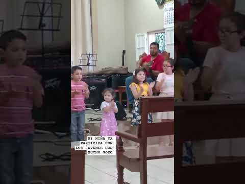 MI NIÑA YA CON MUCHO GOZO PARTICIPA CON LOS JOVENES 🙏