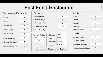 How to Create a Fast Food Restaurant Systems in C# - Full Tutorial