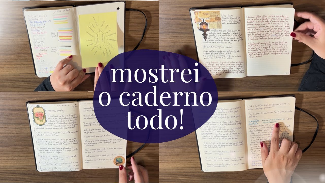 TOUR PELO MEU CADERNO DE TUDO | commonplace book flip through 