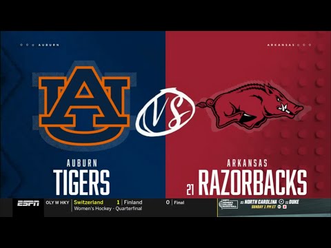 #21 Arkansas Basketball vs Auburn (2025-26 CBB Replay)