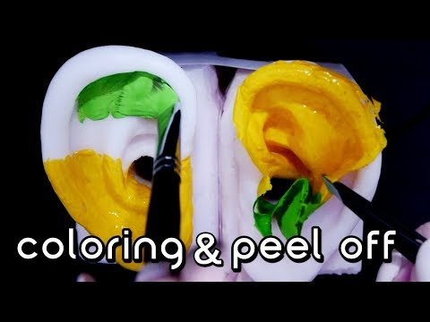 Satisfying ASMR  Coloring & Peel off (no talking)