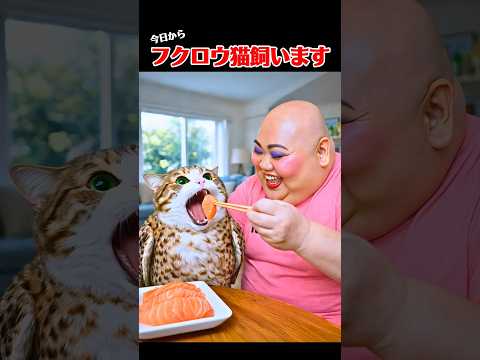 フクロウ猫飼います #猫 #meowl #shorts