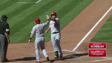 CIN@STL: Schebler hits a two-run homer to right