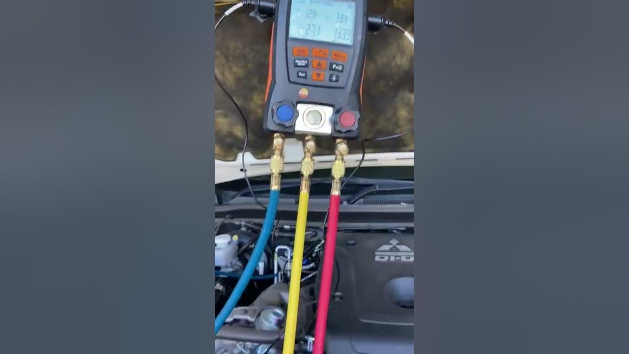 Troubleshooting AC problem with Manifold Gauge YouTube