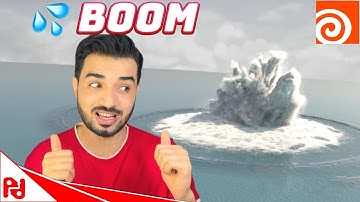 Under water explosion using flip Houdini 20