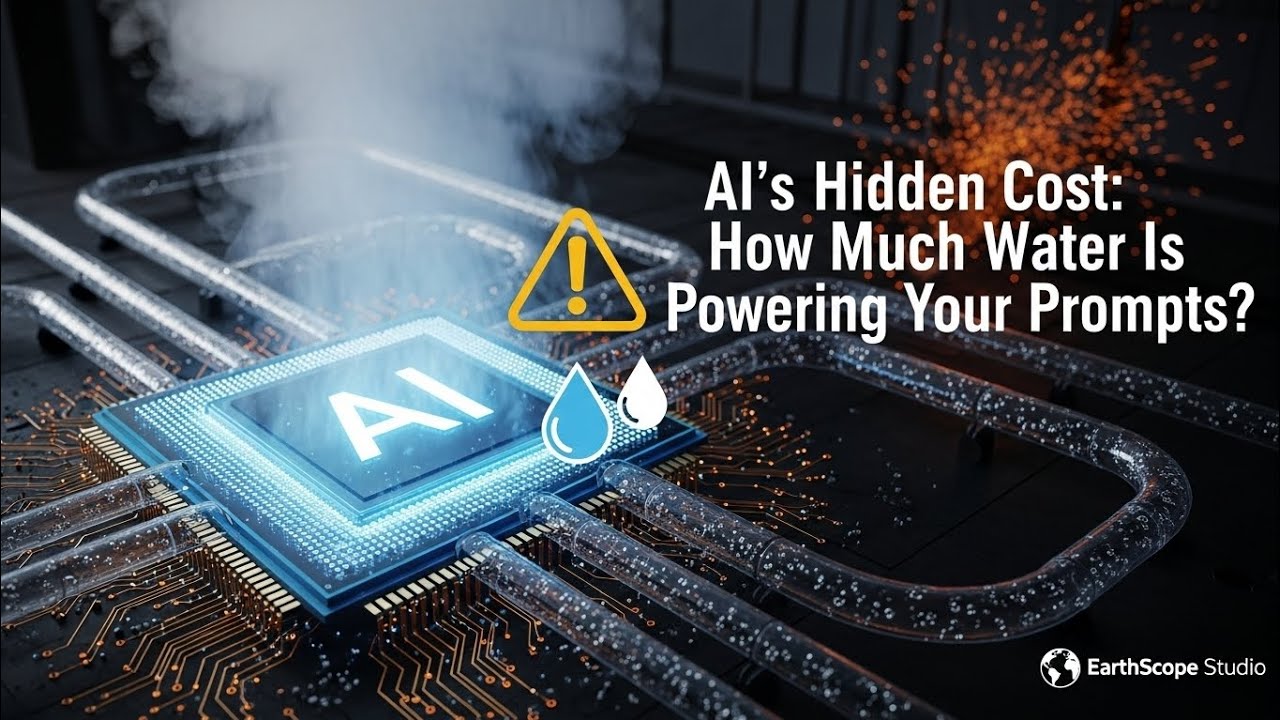 AI's Hidden Cost: How Much Water Is Powering Your Prompts? | EarthScope Studio 