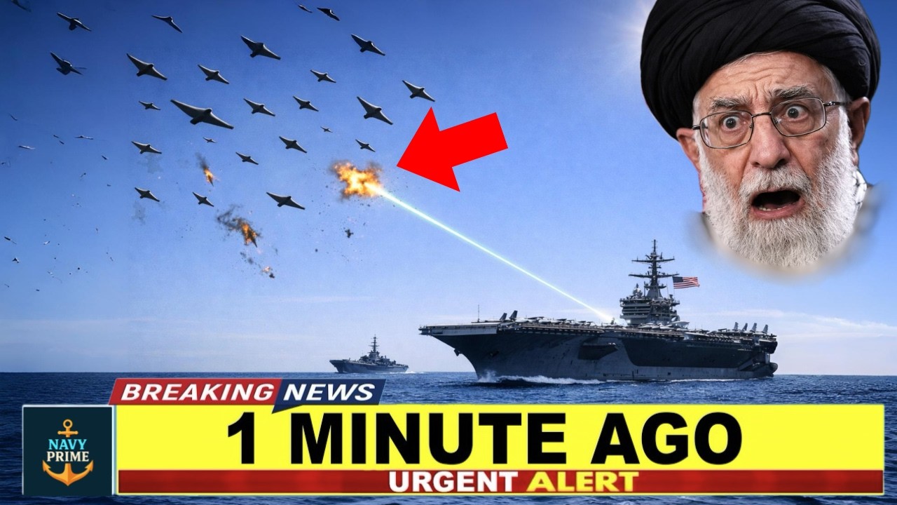 200 Iranian Drones Swarm USS Lincoln — US Navy's $1 Laser Destroys Every Single One