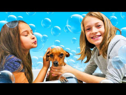 Lustige Geschwister. Kinder Video auf Deutsch. Wir baden Pancho