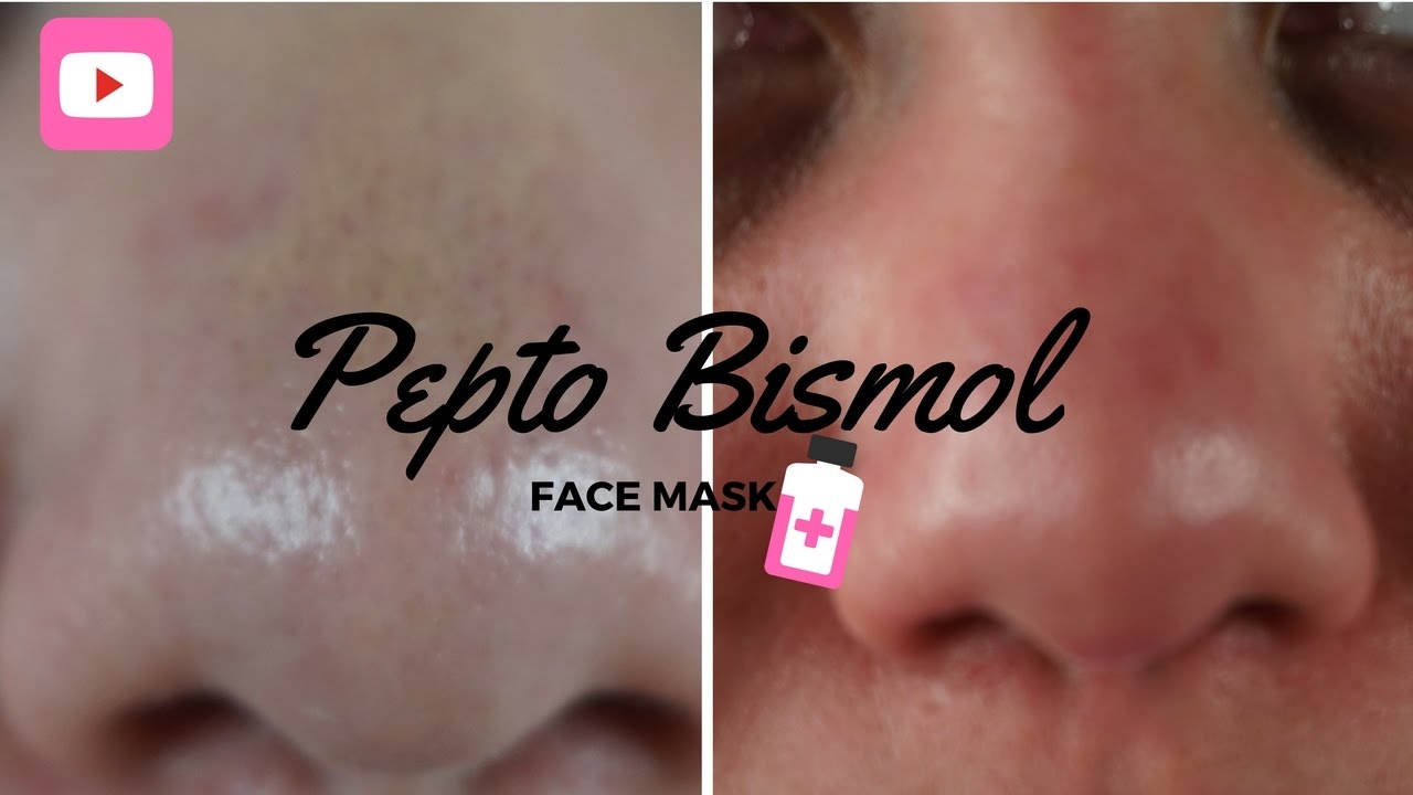 PEPTO BISMOL FACE MASK YouTube