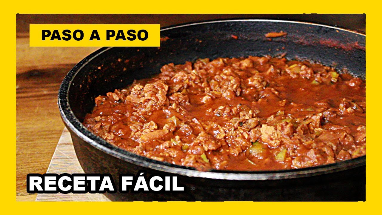 🔶 Como hacer SALSA BOLOÑESA con SOJA TEXTURIZADA - sin CARNE - receta VEGANA