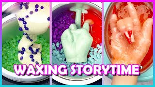 🌈✨ Satisfying Waxing Storytime ✨😲 #590 I'm selling out on my grandma's secret recipe