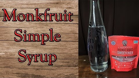 Keto Monkfruit Simple Syrup 0 Carbs