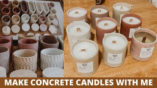 CONCRETE JAR AND SOY WAX CANDLE MAKING VLOG | SHEILA LLIBRE