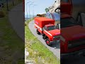 CARS & AMBULANCE VAN Vs GIANT PIT BOLLARDS CRASH - BeamNG.drive #1