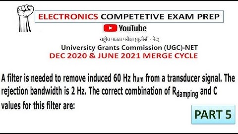 NTA UGC NET JRF 2021 PYQs Detailed Solution | Aswini Kumar G | ELECTRONIC SCIENCE | Filters