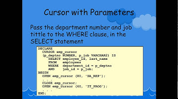 Menjadi Master PL/SQL Materi 6 : Advanced Explicit Cursors Concept