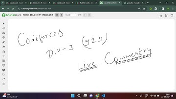 Codeforces Round 929 (Div. 3) live commentry