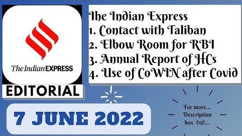 7th June 2022 | Gargi Classes The Indian Express Editorials and Ideas Analysis | By R.K. Lata