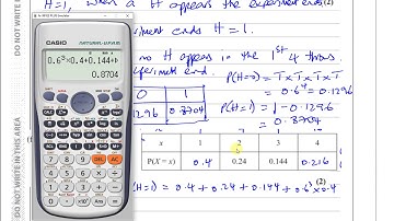 EDEXCEL S1 IAL JUNE 2017 Q6 e-f   Discrete Random Variables