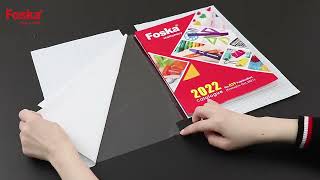 Foska Self-adhesive PVC Transparent Book Cover Roll Sheet Wrapping Film G3000T-5036