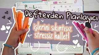 Okula Dönüş Defterden Planlayıcı Yapımıstressiz Sıkıntısız Işlerini Hallet Önüş
