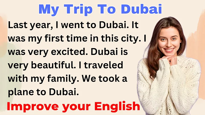 My Trip To Dubai | Improve your English | Everyday Speaking | Level 1 | Shadowing Method