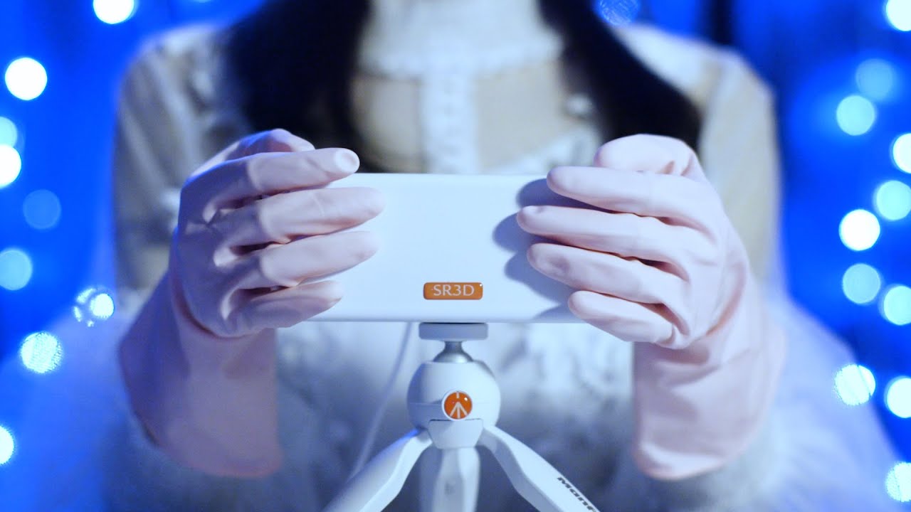 【ASMR】5種類の手袋耳マッサージ　レース、ゴム、絹、作業用、キッチングローブ【1時間】