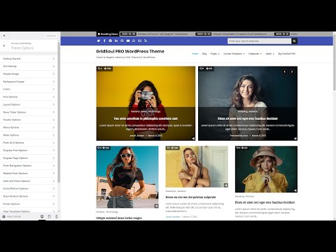 Customizer Theme Options - GridSoul PRO WordPress Theme