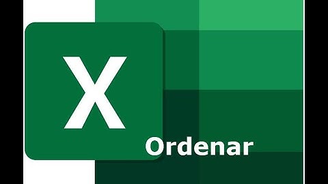 Excel. Píldoras Formativas: Ordenar