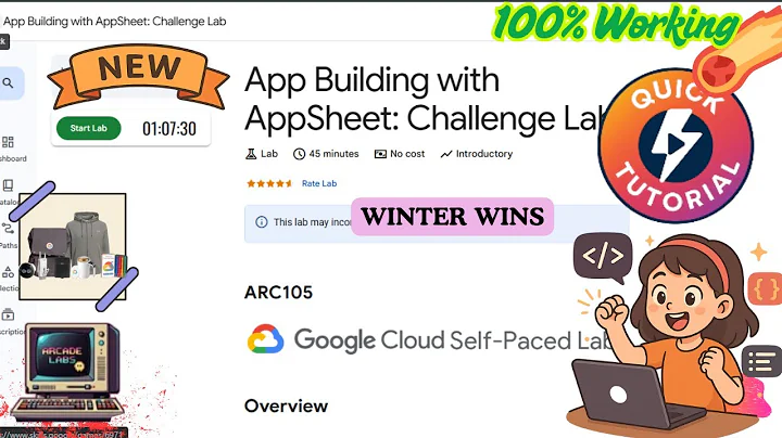 App Building with AppSheet: Challenge Lab | Winter Wins | #ARC105 #qwiklabsarcade2025 #qwiklabs