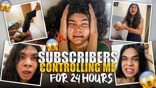 Subscribers Controlling me for 24 Hours 😱