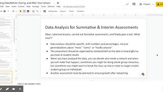 S6 Using Data Before, During, and After Your Lesson   Google Slides