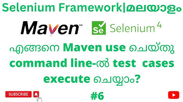 #6 | Test Case Execution using Maven from CMD | Selenium Java Automation Framework | Malayalam |