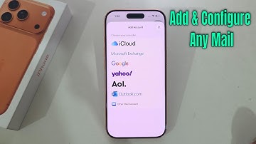 iPhone 17 Pro/Max: Hoe voeg ik een e-mailaccount toe op de iPhone?