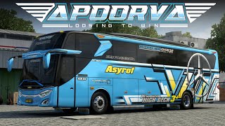 LIVERY MSM ASYROF APOORVA | mod bussid jetbus 3 mhd m74 mods