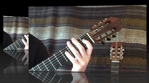 Classical Guitar Lessons / Natural minor scales in the first position No.7-E Flat minor