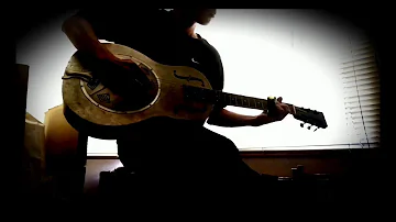 「old train blues」republic guitars duolian resonator guitar slide guitar