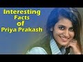 Interesting facts of priya prakash varrier  marathi topic