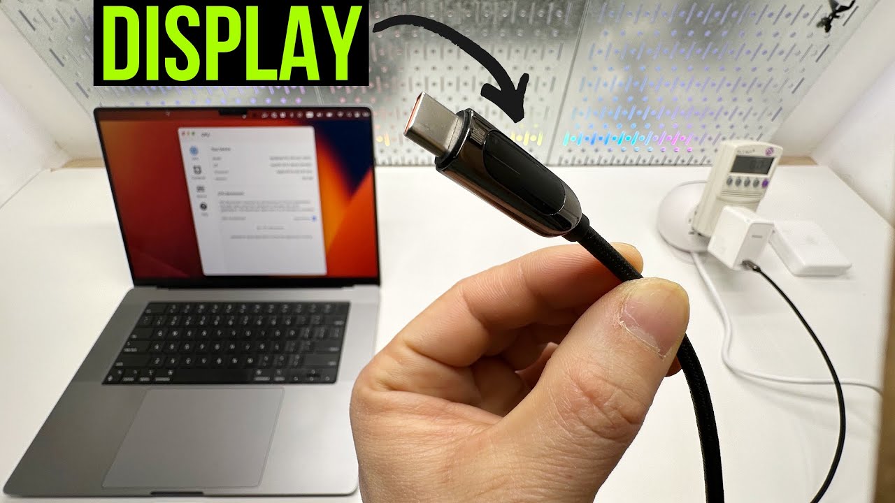 Wattage LED Display Builtin! 100W High Quality 480Mbps USBC Baseus