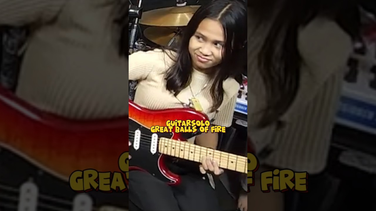 Missioned Souls Neisha Guitarsolo Cover GREAT BALLS OF FIRE - JERRY LEE LEWIS | SHORTS