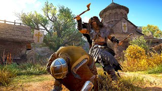 Assassin's Creed Valhalla - Berserker Armor Brutal Dane Axe Rampage, Flail Kills \& Hideout Clearing